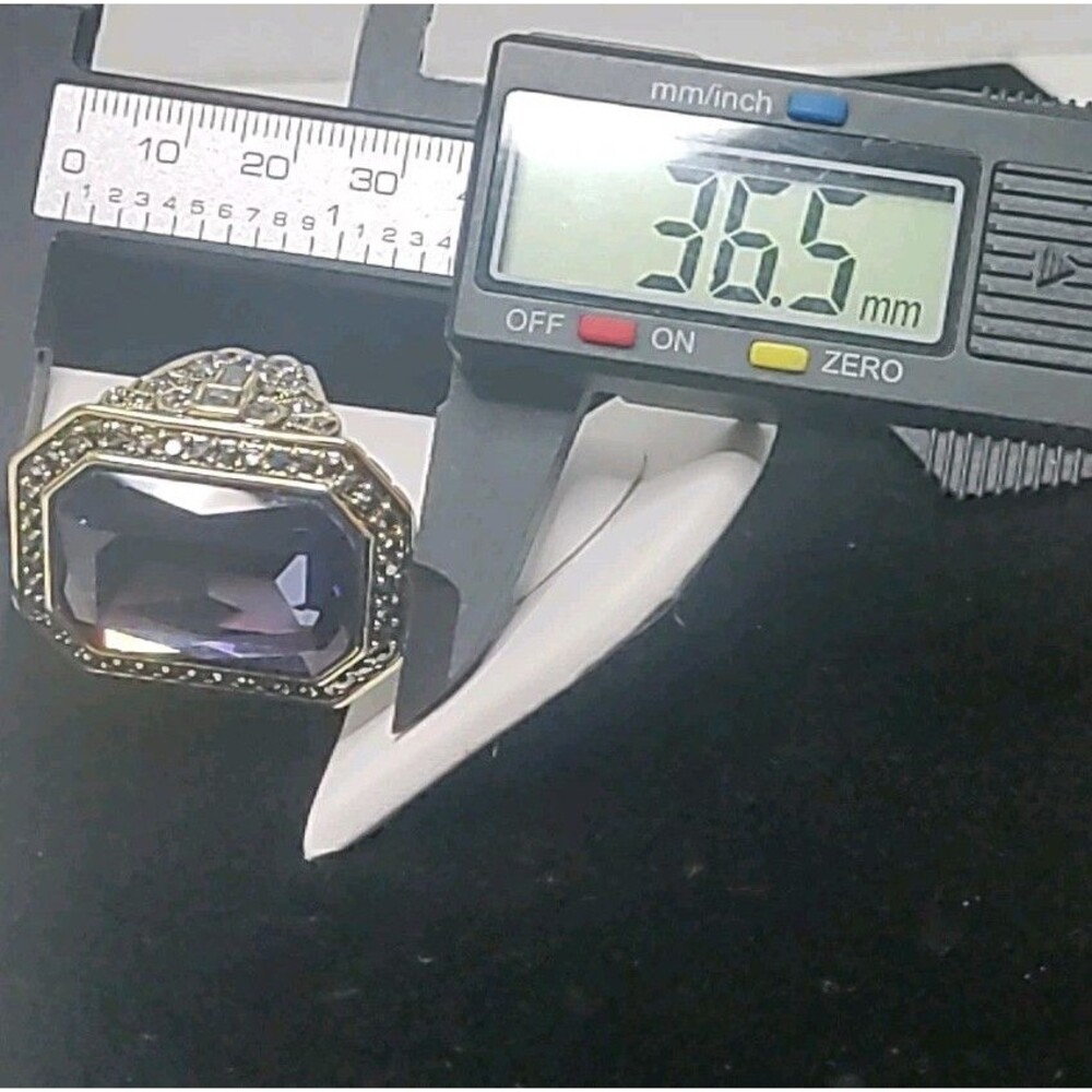 Heidi Daus "A Magnificent Cut" Statement Ring Sz 8 - Picture 7 of 7
